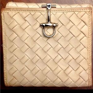 Cassini Firenze Italy beige leather wallet